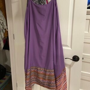 SHEIN Plus VCAY GEO Print Hanky Hem Cami Dress